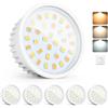 YindaLux 6x Moduli LED 230V Dimmerabili, Ultra Sottili Ø50x23mm, 6W 600LM IP44, Angolo 120°, Ricambio GU10/MR16, 3 Colori 2700K/4000K/6500K, per Faretti Incasso Plafoniera Spot