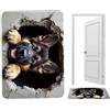 Generico Tappeto Illusione Ottica,Morbido Antiscivolo Con Motivo Scoiattolo E Cane Decorazione Casa,Tappeto Illusione Buco - Per Compleanno Ringraziamento Capodanno Casa Ingresso Camera Corridoi
