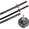 SO7001 - Katana Tanjiro DS Nera e Rossa - Foam 105cm Katane e Spade