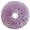Blausky 5 pezzi Scrunchies da donna, in peluche, fascia elastica per capelli, morbida, adatta per autunno e inverno, viola