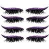 Generico Ciglia Finte | 4 Paia Adesivi Effetto Eyeliner Ciglia Finte | Con Effetto Luccicante Riusabili Per La Cura Della Bellezza Trucco Adesivo Eyeliner Per Uso Domestico Quotidiano Viaggio E Performance