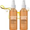 Generisch 2 pezzi di olio per il corpo di cashmere alla vaniglia e ai capelli secchi con formula di karité Jojoba Radiance, olio per massaggio idratante spray per la pelle
