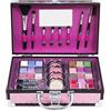 MYA Cosmetics - Mya Bon Voyage | Kit trucco | Astuccio completo con ombre, fard, glitter e pennelli professionali (rosa)
