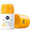Nivea Sun - Crema solare roll on Kids Sensitiv in confezione da 1 x 50 ml), protezione SPF 50+, pratica lozione solare per la pelle sensibile dei bambini