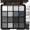 HOPHAT Palette di ombretti smokey eye a 16 colori, con tonalità nere, grigie e argentate, finish opaco, scintillante e glitterato per look da festa quotidiani, Colours Smokey Eye Palette