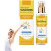Generisch Spray solare per capelli e cuoio capelluto SPF 30, mantiene la vitalità e l'umidità dei capelli, leggero, protezione solare minerale di alta qualità, spray per cuoio capelluto non grasso, 100 ml