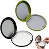 OPVYAEU 2 Pezzi Custodia per Apparecchio Denti con Specchio, Box per Allineatori e Bite Dentale, Contenitore Ortodontico Magnetico con Rivestimento in Silicone Rimovibile, Nero e Verde