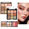 Generico Trucco Per Donne | Set Trucco con Ombretti Blush e Highlighter - Cosmetici Opachi e Sfumati per Pelli Mature Serata Romantica Spostamenti Viaggi Foto