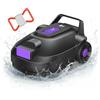 Redkey S200 Robot Piscina Senza Fili, 180 Min Autonomia, Doppi Motori, Doppia Aspirazione, Parcheggio Automatico, Robot Piscine Fuori Terra a Fondo Piatto fino a 100 m²(Viola)