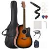 VEVOR Chitarra Acustica Cutaway da 1041,4 mm (41 inch) Custodia Morbida per Adulti