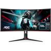 Aoc Monitor Led 34" Aoc Gaming CU34G2X Wide Quad HD 3440x1440p 1ms classe G Rosso/Nero [UPAOC034XS00002]