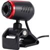 POPETPOP Webcam Microfono per PC 1.3mp USB 2.0 Sensore Cmos e Collo Flessibile in Abs Colore Nero per Videochiamate e Streaming