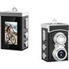 Piceioep Fotocamera 1080P retrò Telecamere Vlog in miniatura da 8, 6 Telecamera registrazione video da 8, 6 milioni per retrò Natale Capodanno