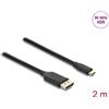Delock Cavo USB-C a DisplayPort 8K 60Hz HDR 2m Nero