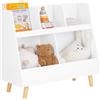 SoBuy Libreria montessoriana per Bambini Scaffale portagiochi Portariviste L86*P36*A78 cm KMB19-W
