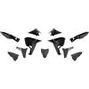 R-Tech Rtech Kit Plastiche Carene per Kove 800 Revolution, Nero