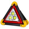 Doqeou Segnale di avvertimento triangolo di sicurezza, luci triangolari a LED per auto, luci triangolari multifunzionali, riflettori di sicurezza luminosi, per segnalazione stradale