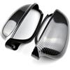 XARNUH Retrovisori Coperchi Ala Laterale Posteriore Vista Posteriore Specchio Cover Trim Sostituire Caso Shell Per GOLF 5 MK5 Porta Specchio Cover Caps(Carbon Look black)