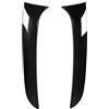 Ymiko Sostituzione del Coperchio del Finestrino Laterale Smussato per Serie 1 F20 F21 2012‑2019, 2 Pezzi Spoiler Laterale del Lunotto Posteriore Ala Gloss Black ABS Antiaging