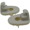 THLMT 2PCS Supporto per clip per visiera parasole per auto compatibile per J/ep Lib/ty per Cherokee KK KJ Do-e Nitro, Clip per visiera parasole per interni auto Gancio Staffa di ricambio per gancio