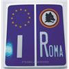Generico 1 Coppia di Adesivi Rifrangenti per Targa Auto con Stemma e Sigla Roma Dimensioni Regolamentari