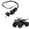 Viviance Accensione Universale Barile Interruttore 4 Fili 2 Chiave Per 50cc 70cc 90cc 110cc 125cc ATV Dirt Bike e altri ATV cinesi simili