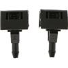 N+B 2PCS Ugelli per parabrezza, Ugelli per lavavetri Ugelli per spruzzatore per parabrezza Getto per tergicristallo a spruzzo per finestrini dell'auto Compatibile per Nissan Qashqai N/S e O/S 2007-2014