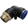 GOMITO CON DERIVAZIONE MASCHIO e attacco rapido per tubo QK 16x3/4"M