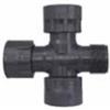 Rain Croce PVC OR ø 1"" fem/fem/fem/m