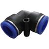 GOMITO 90° con attacchi rapidi per tubo QK 16x16 mm