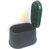 Pozzetto ovale con coperchio e chiusura base 21,6 x 32,5 cm copercihio 15,8 x 27 cm H 17,6 cm