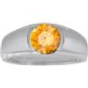 Artik Jewels Anello In Argento Sterling 925 Con Gemma Citrina Naturale Per Uomo AJ658