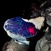 OPAL EMPIRE Gemma Opale Nero Grezzo Etiopia Ethiopian Fire Opal Naturale 11 Ct 20x15 mm