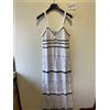 bonprix Abito Maxi Tricot Bon Prix Bianco/Navy Medio - UK 14/16 (FMN40-8)