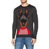 Burton Maglione Di Natale Burton Da Uomo Doberman Grigio (XM1)
