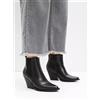 Freemans Zip IN Ecopelle Stivali Caviglia IN Nero UK 6 (F970)