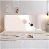 uyeoco 180cm/150cm Copri Testiera Letto Matrimoniale Singola,Copritestiera Letto Una Piazza E Mezza Cotone Elasticizzata Fantasia,universale Copertura Per Testiera Per Letto Lavabile(Color 3,150cm/59in)