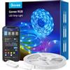 Govee Striscia LED 5 Metri, Smart WiFi Striscia LED RGB, Compatibile con Alexa e Google Assistant, Controllo dell'APP, Modalità Musica, Multicolore Luci LED Camera da letto, Bar, Festa, 24V