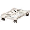 Stoucla Supporto per Pc, Supporto per Cpu Mobile, Accessori per Computer, con Quattro Ruote per La Casa, I Giocatori, L'ufficio (Bianco)