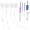Qiilu Punch Needle Set Embroidery Stitching Craft Tool Manico in TPR Dispositivo di Infilatura per Cucire Fai-da-te Ago Magico per la Magia del Ricamo
