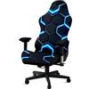 WYLEBER Coprisedia da Gioco,Coprisedia Sedia Gaming Girevoli Elastici,Copertura da Ufficio Computer da Gioco Antiscivolo Universale(B)
