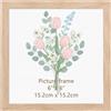 Giftgarden Cornice 15x15,Colore Legno Naturale in PVC,Decorare Casa,1 Pezzo