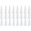 LOVIVER 30 Pezzi di Cono in Schiuma Artigianale in polistirolo Bianco, Coni Decorativi per Bambini, Coni in Schiuma per Alberi di Natale, per Alberi di, 110 mm