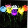 TOSSPER Outdoor Giardino Solare del LED Luce Alimentata Solare del Tulipano Casa del Prato Inglese della Lampada di Notte della Lampada LED di Paesaggio di Fiori (Colore Casuale)