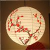 Zonster 35 Cm Stile Orientale Cinese Rotondo Carta Lampada Lanterna Ombra Prugna Fiore Luce Ristorante Festa di Nozze Festa Home Decor Regali