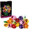 LEGO Botanicals Bouquet Di Tulipani - Set Di Fiori Finti Da Costruire per Adulti