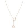 Liebeskind Berlin Gioielli Infinity da donna, eleganti collane e bracciali con ciondoli a forma di simbolo dell'infinito in acciaio inox, misura regolabile in diversi colori, 2 anelli intrecciati, 45
