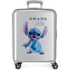 Disney Adorabile Stitch Moods Valigia da Cabina Rigida ABS Chiusura a combinazione Laterale 4 Ruote Doppie Bagagli Mano, I Heart You, Taglia unica, Valigia 50
