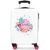 Movom Happy Time Trolley cabina Multicolore 37x55x20 cms Rigida ABS Chiusura a combinazione numerica 32L 2,5Kgs 4 doppie ruote Bagaglio a mano