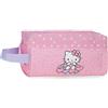 Hello Kitty Hearts & Dots, astuccio scolastico, a tracolla, realizzato in poliestere, Rosa, Astuccio